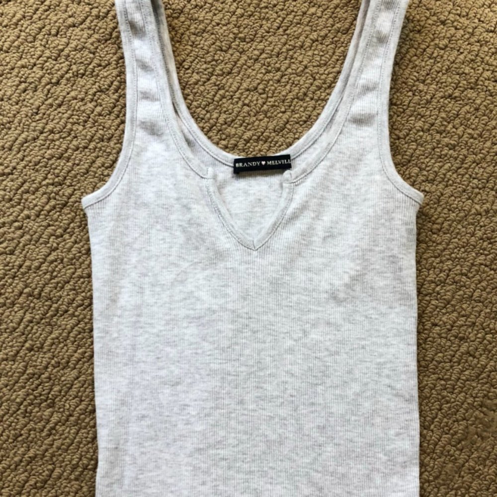 Brandy Melville Light Grey Richie Tank